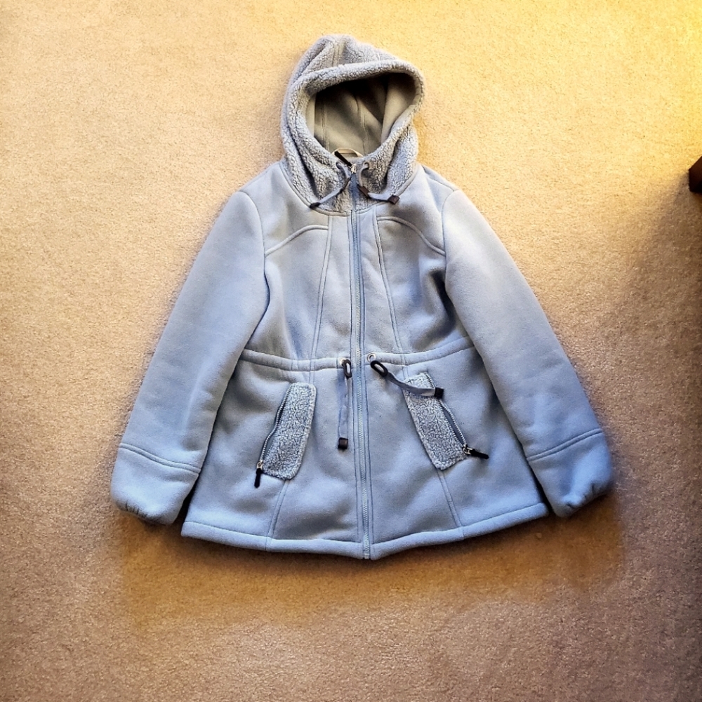 Womens Blue Ugg Fleece Jacket